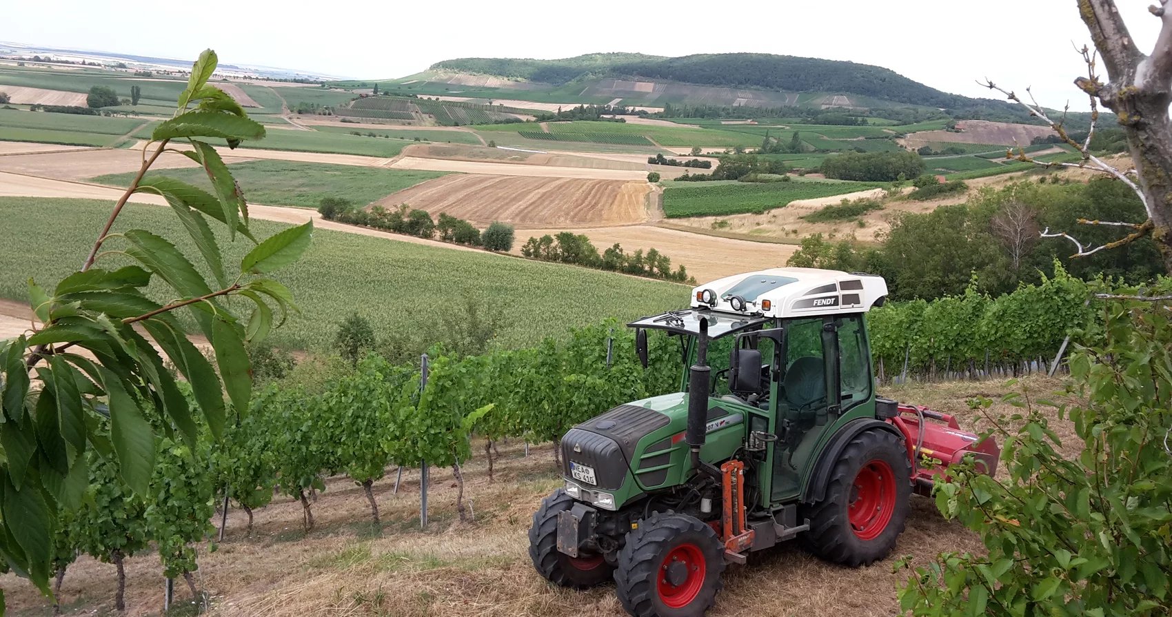 Traktor auf Feldern